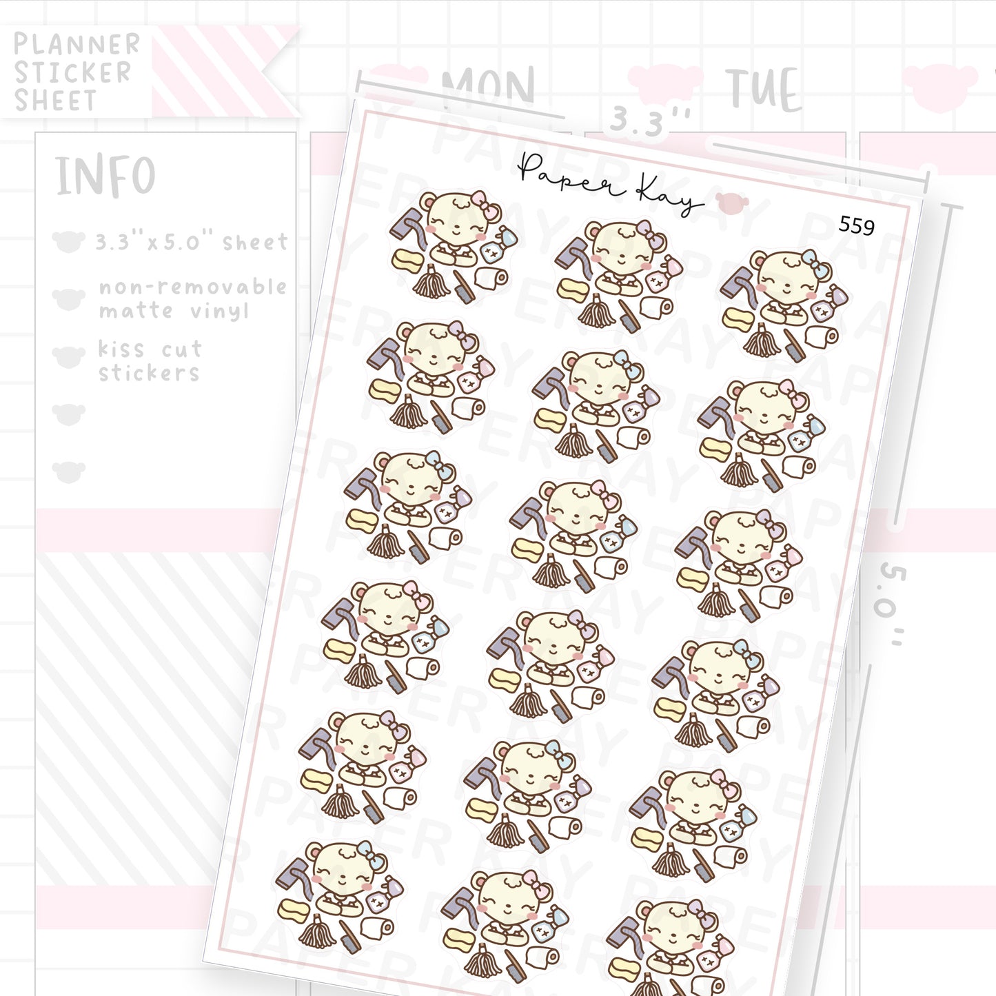 Spring Cleaning Sticker Sheet