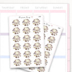Sticker sheet product measurement.