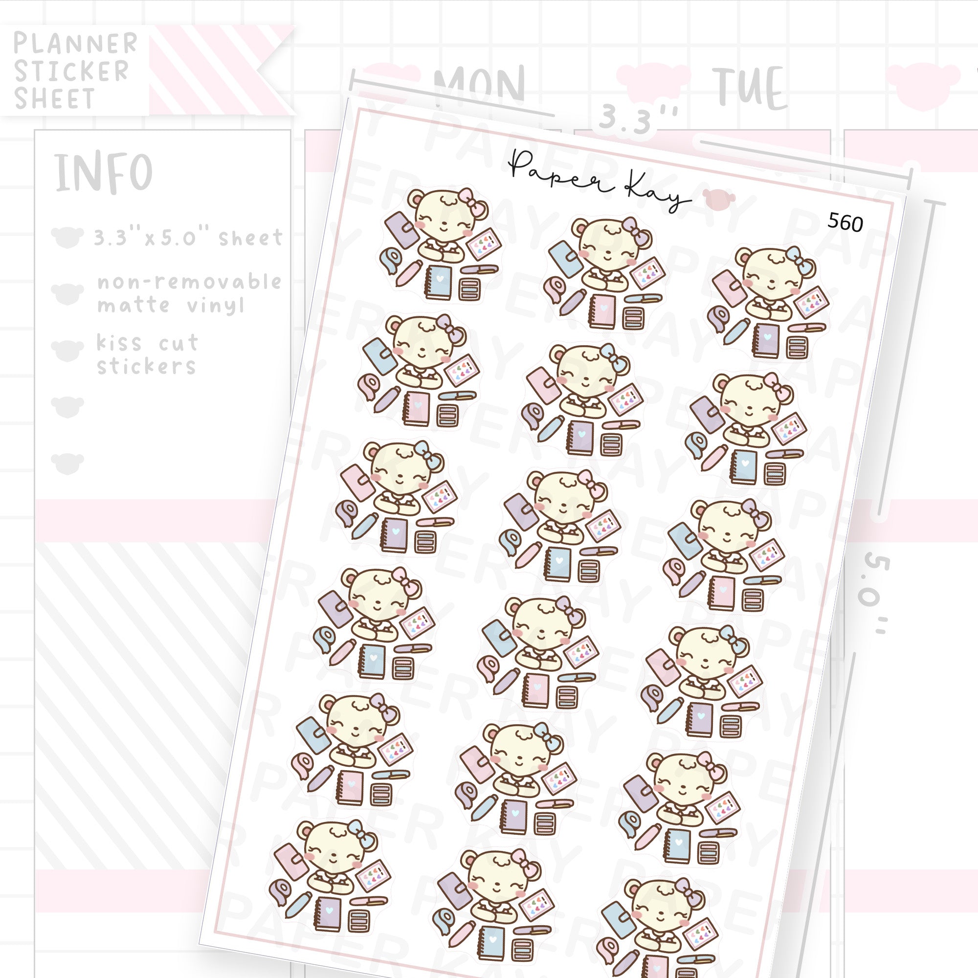 DTB Planner Things Sticker Sheet