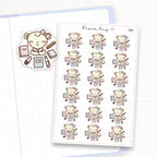 Zoomed in image of the doodles from a character planner sticker sheet.