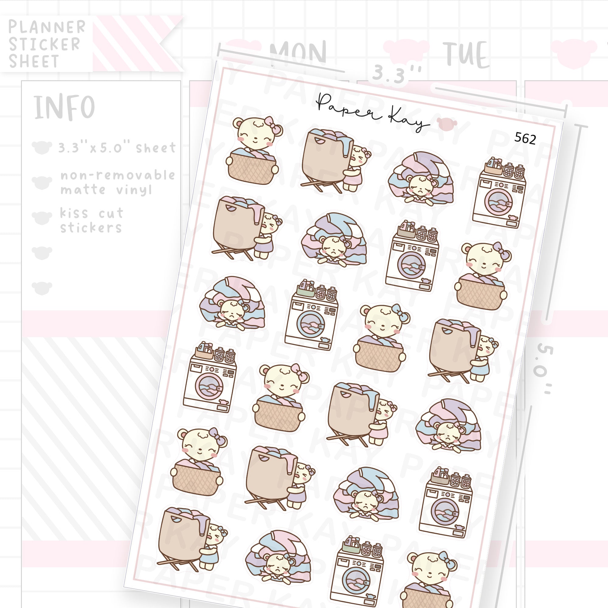 DTB Doing Laundry Sticker Sheet