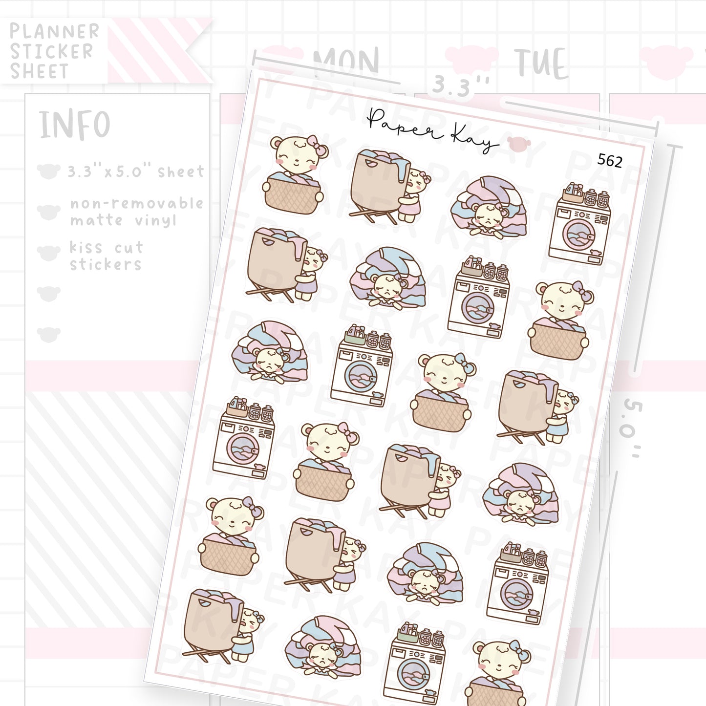 DTB Doing Laundry Sticker Sheet