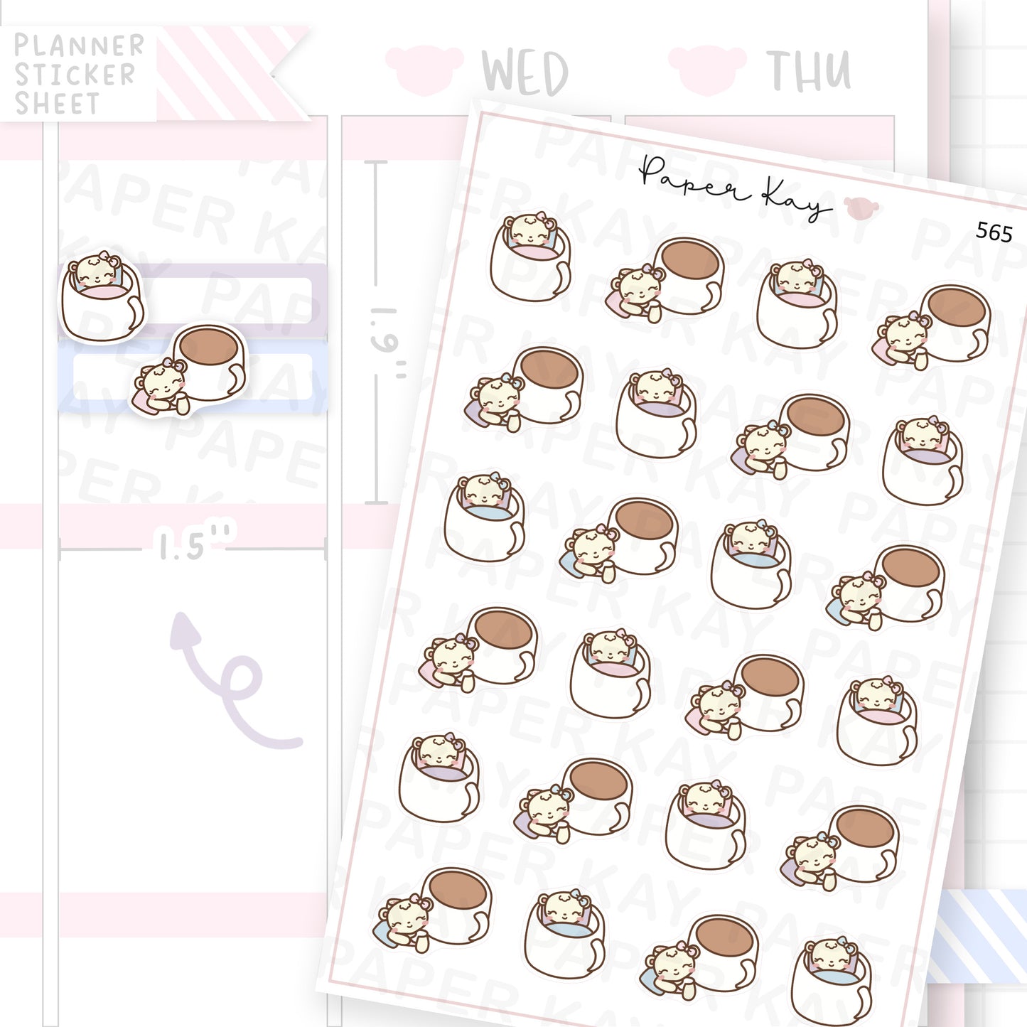 DTB in Mug Sticker Sheet