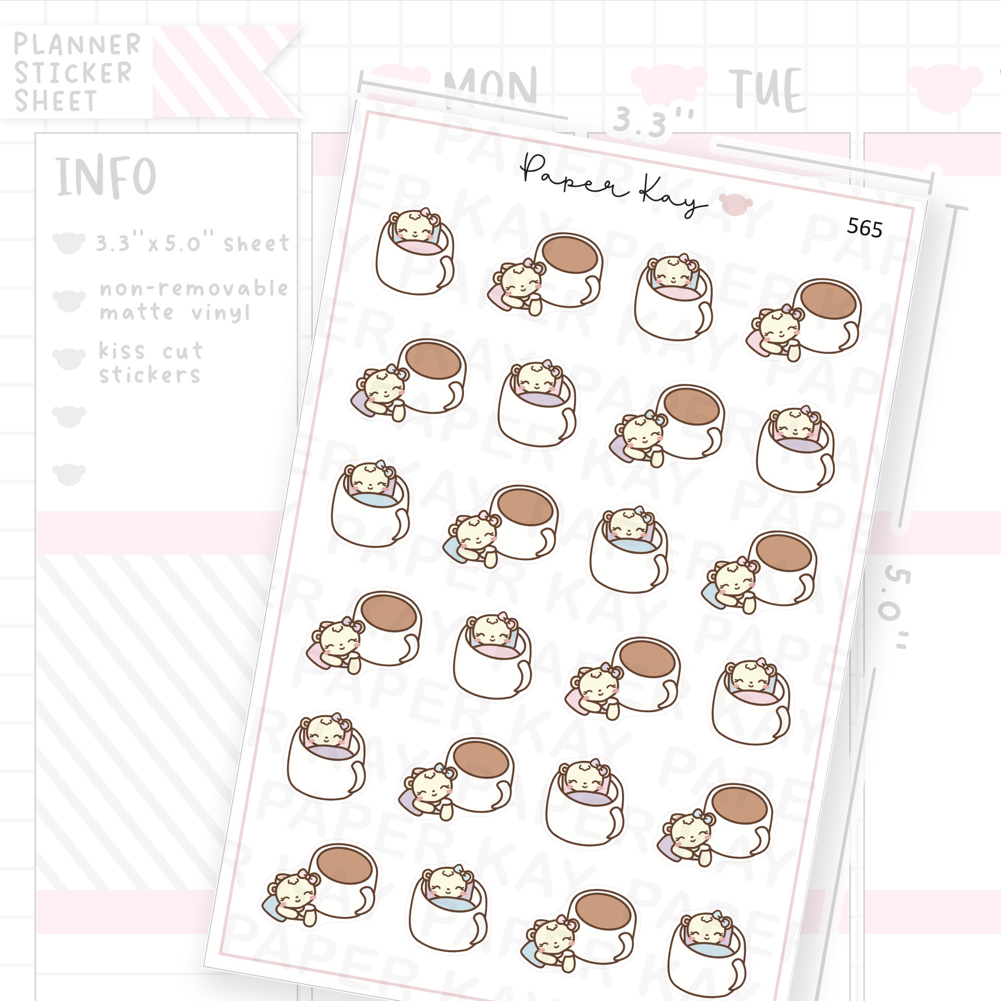 DTB in Mug Sticker Sheet