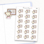 Zoomed in image of the doodles from a character planner sticker sheet.