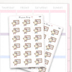 Sticker sheet product measurement.