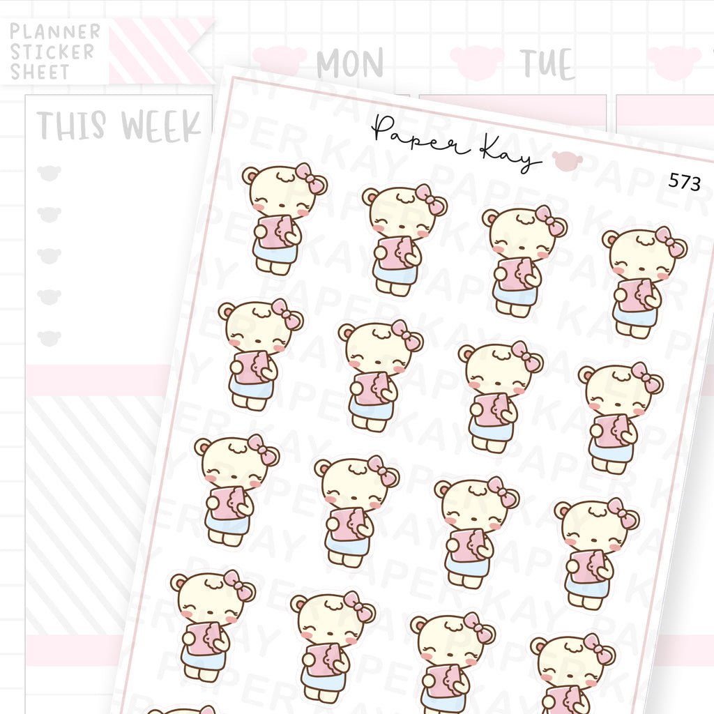 DTB with Pink Cloud Planner Sticker Sheet