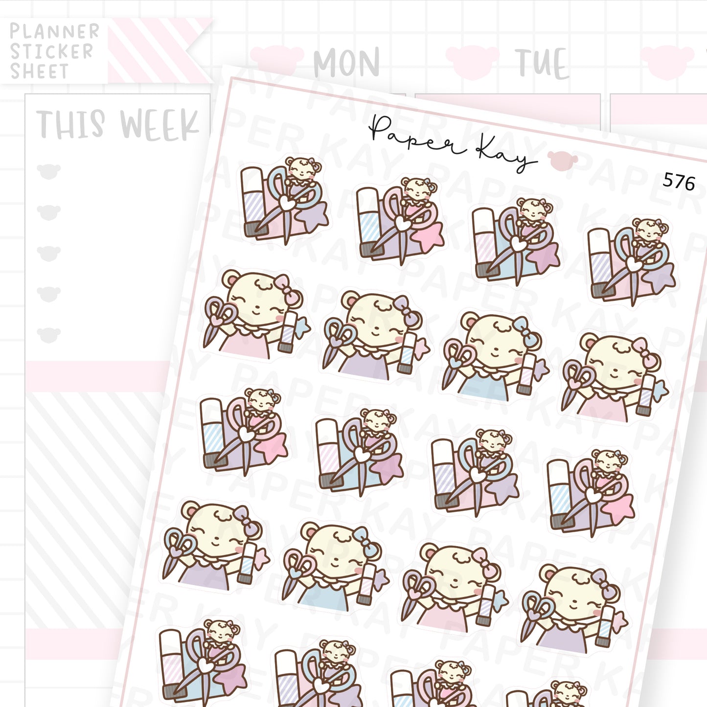 DTB Crafting Planner Sticker Sheet