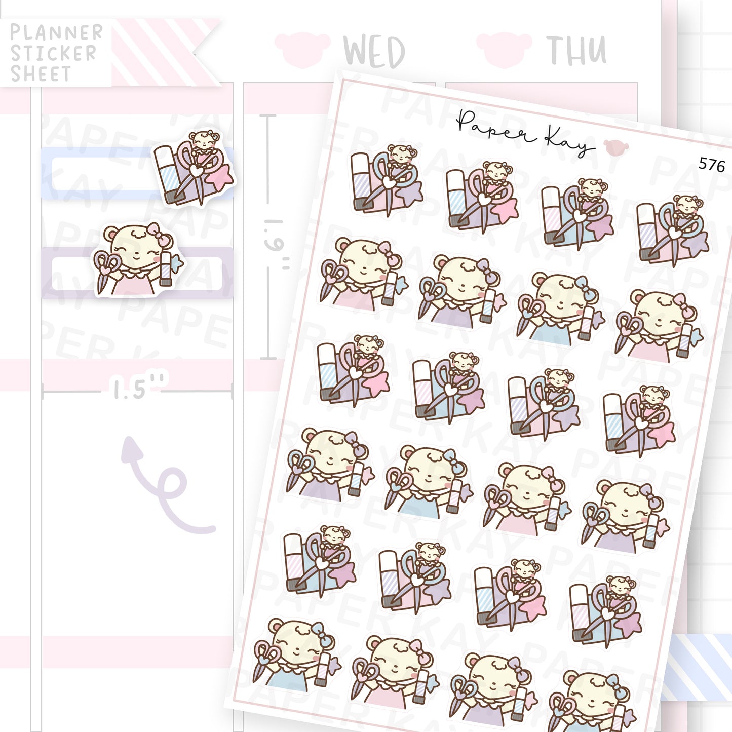 DTB Crafting Planner Sticker Sheet