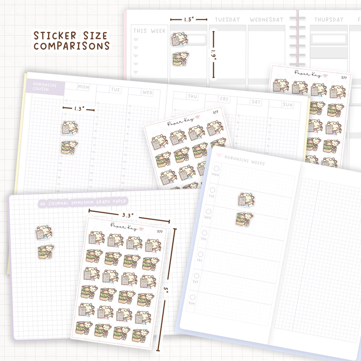 DTB Meal Planning Planner Sticker Sheet