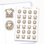 DTB Skincare Routine Planner Sticker Sheet