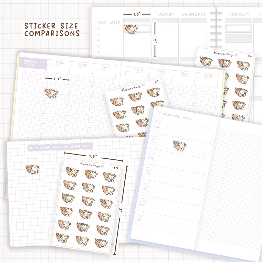 DTB Hermit Shell Planner Sticker Sheet