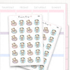 Float on Water in Pool/sea Planner Sticker Sheet