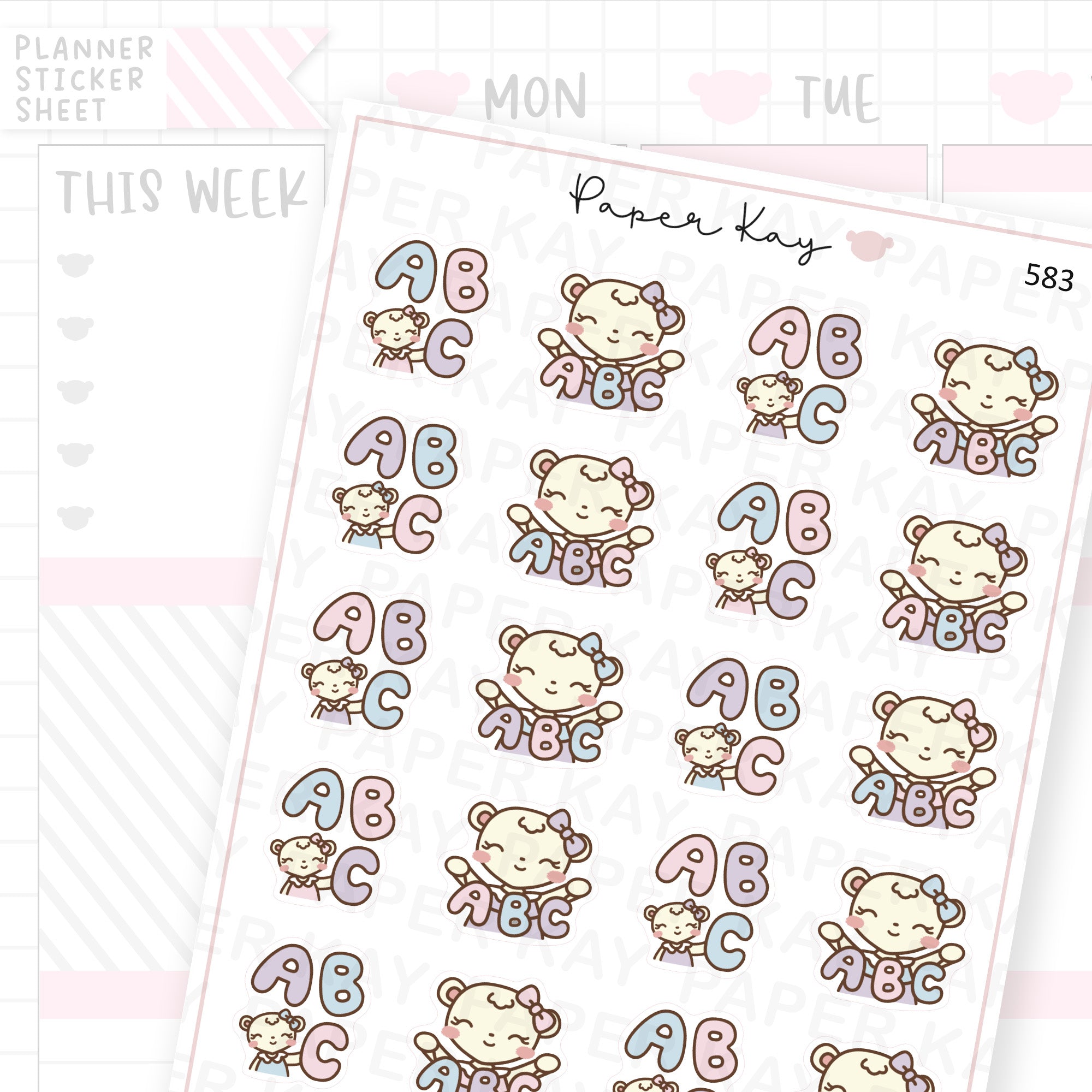 ABC Planner Sticker Sheet