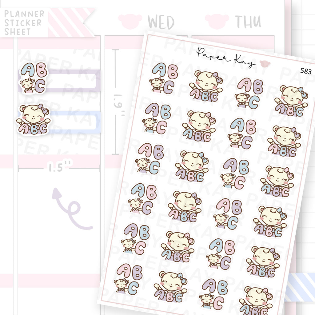 ABC Planner Sticker Sheet