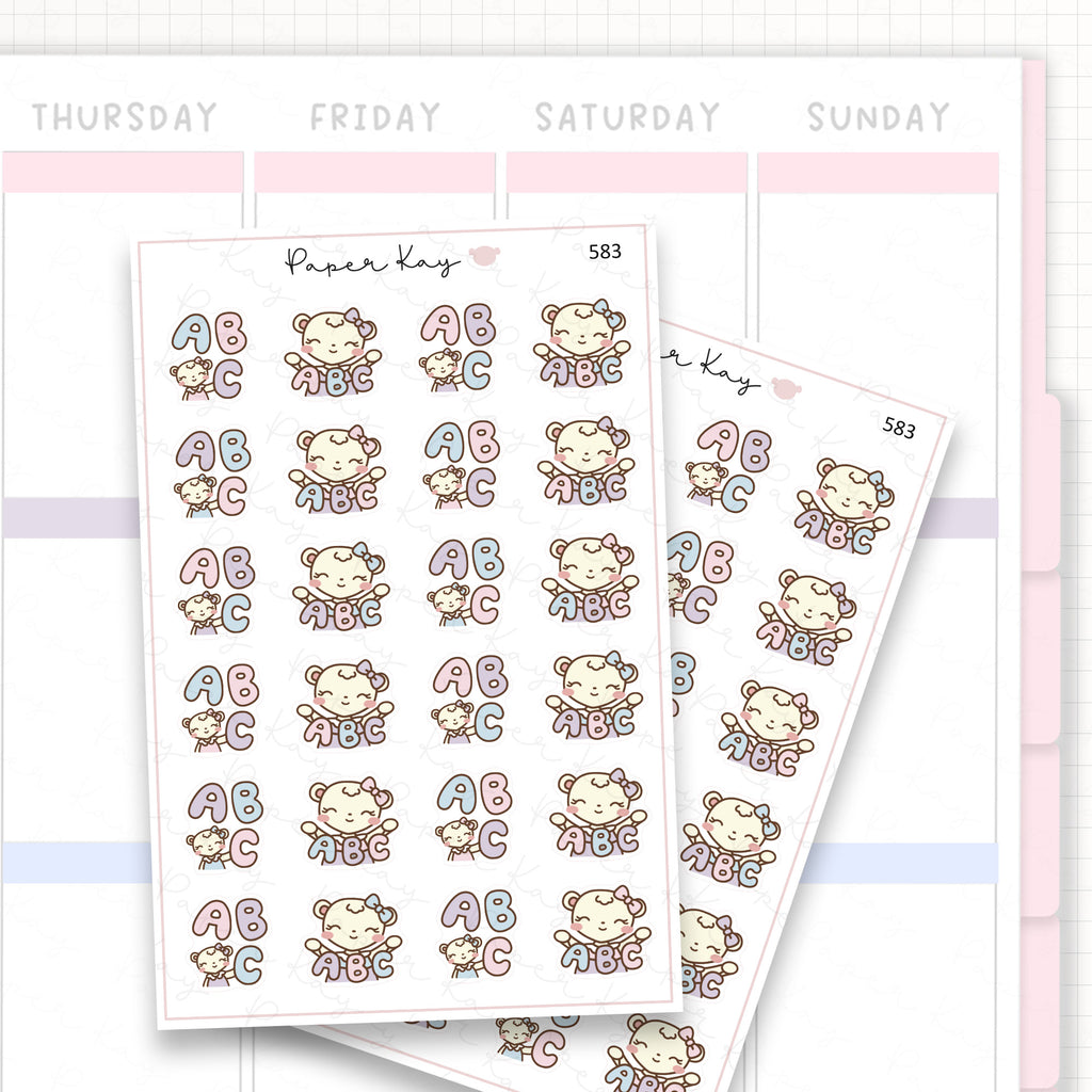 ABC Planner Sticker Sheet