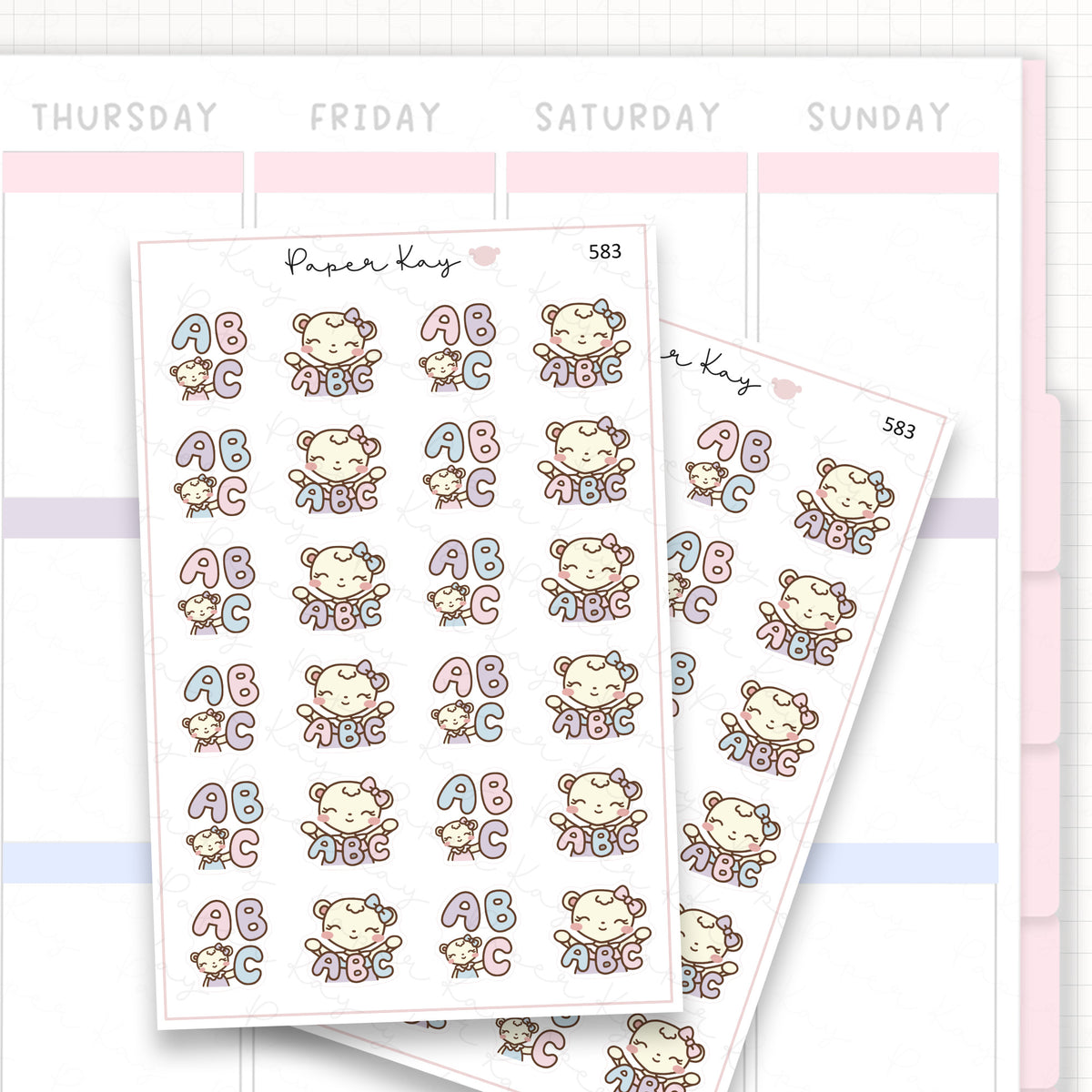 ABC Planner Sticker Sheet