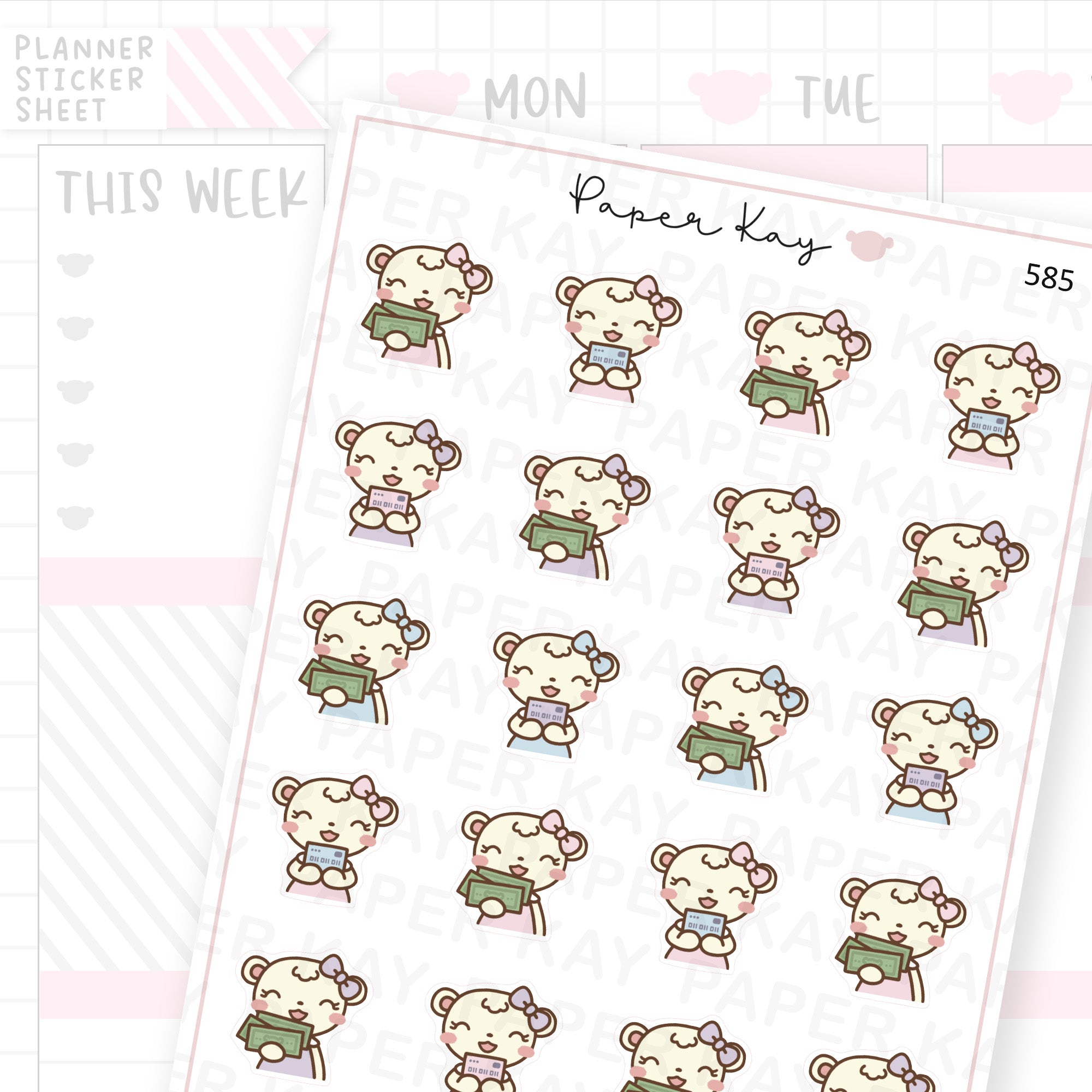 Take my Money Planner Sticker Sheet