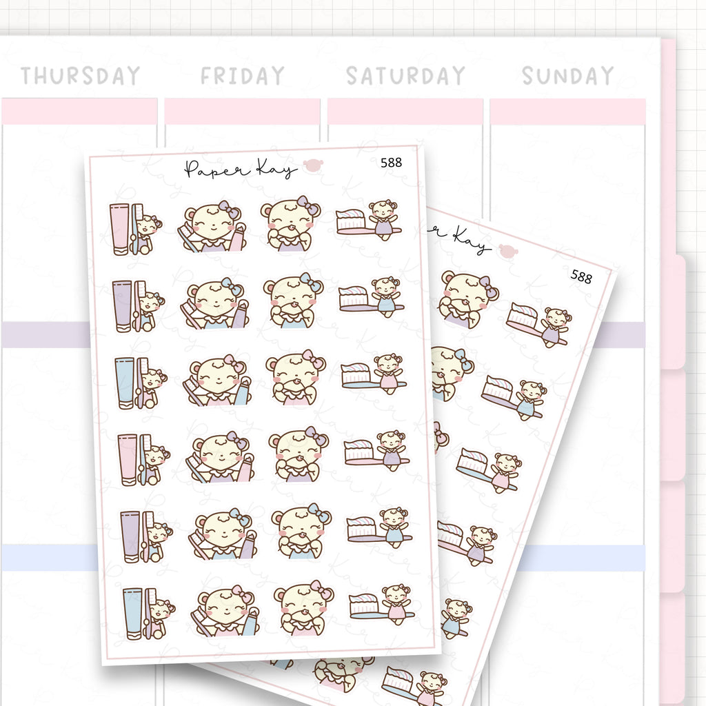 Sticker sheet product measurement.