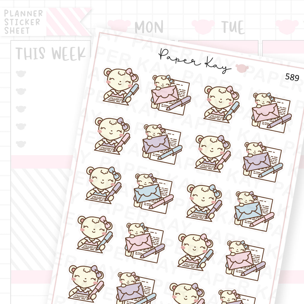 DTB Writing a Letter Planner Sticker Sheet