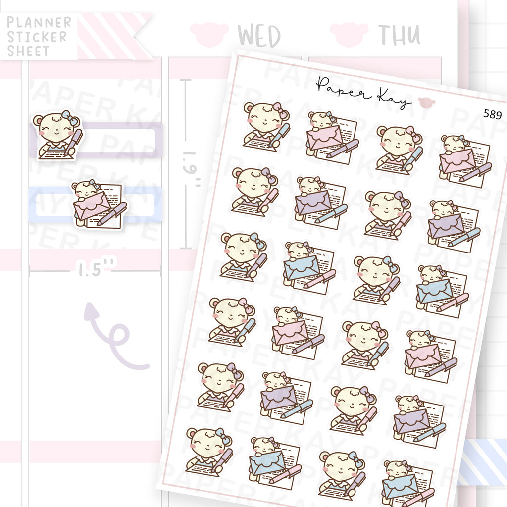 DTB Writing a Letter Planner Sticker Sheet