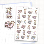 Zoomed in image of the doodles from a character planner sticker sheet.