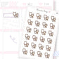 DTB Stethoscope/Hospital/GP Appointment Planner Sticker Sheet