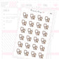 DTB Stethoscope/Hospital/GP Appointment Planner Sticker Sheet