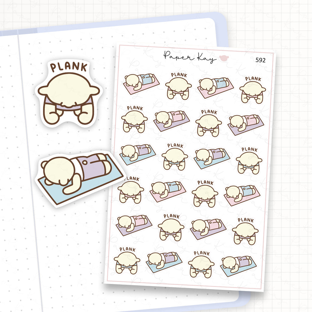 Zoomed in image of the doodles from a character planner sticker sheet.