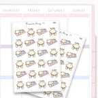 Sticker sheet product measurement.