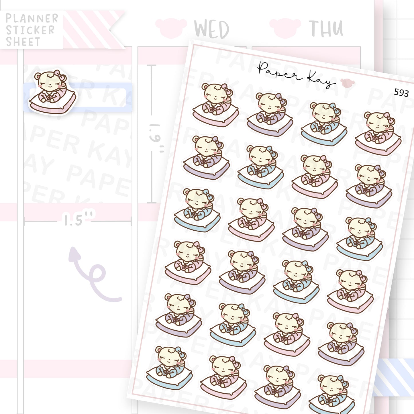 DTB on Comfy Cushions Planner Sticker Sheet