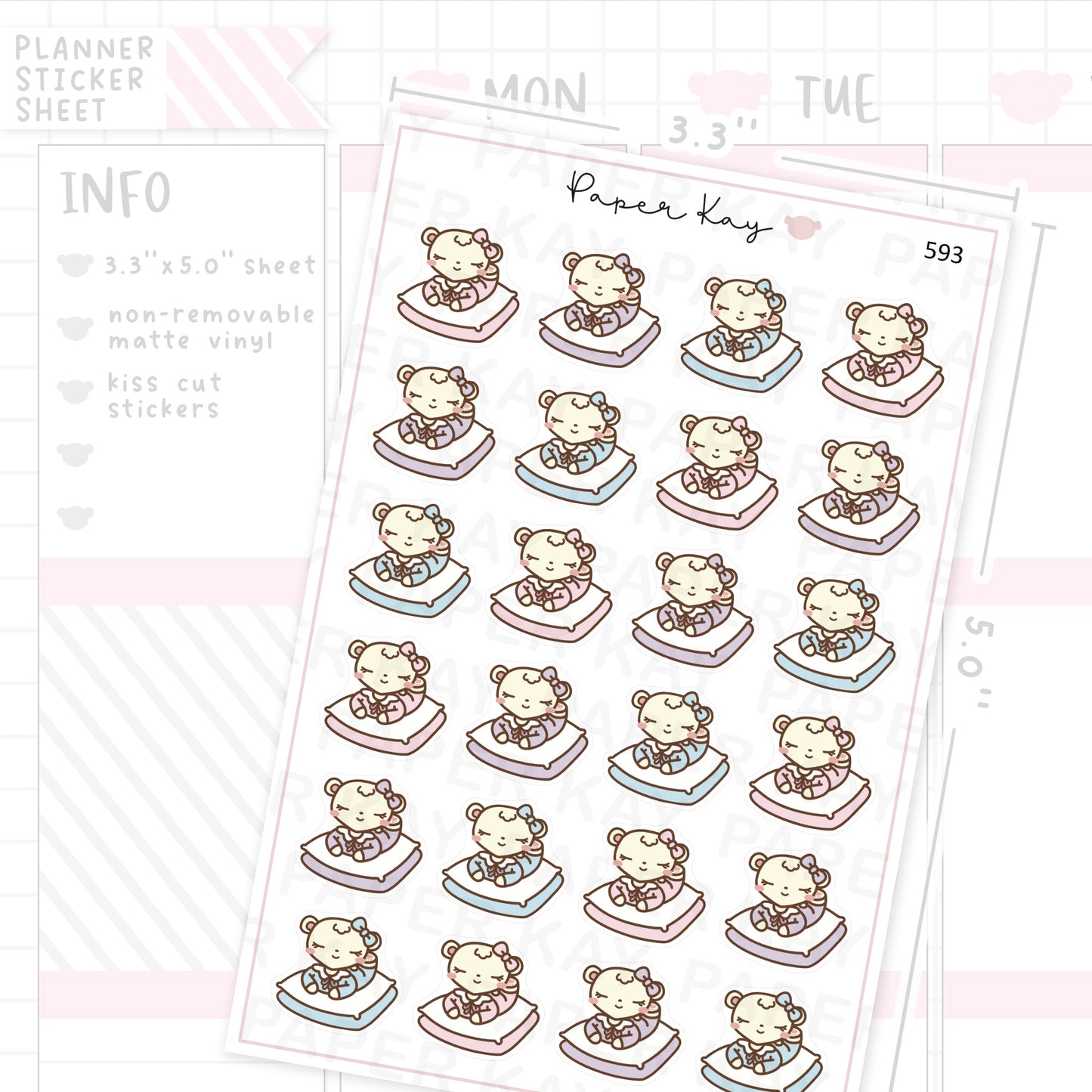 DTB on Comfy Cushions Planner Sticker Sheet