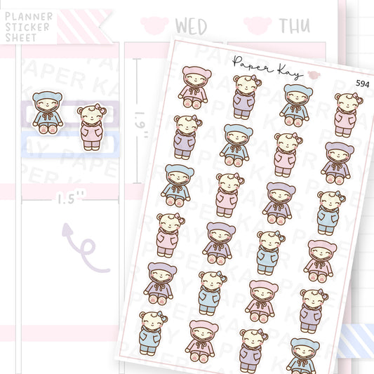 DTB Hoodie Day Planner Sticker Sheet