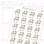 Bath Day Planner Sticker Sheet