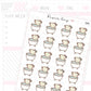 Bath Day Planner Sticker Sheet