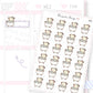 Bath Day Planner Sticker Sheet