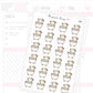 Bath Day Planner Sticker Sheet