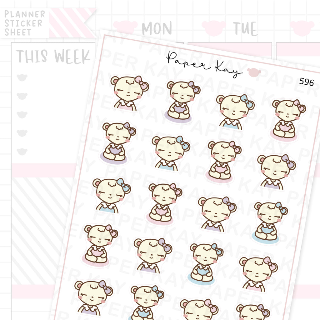 DTB Meditating Planner Sticker Sheet