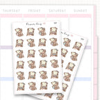 Sticker sheet product measurement.