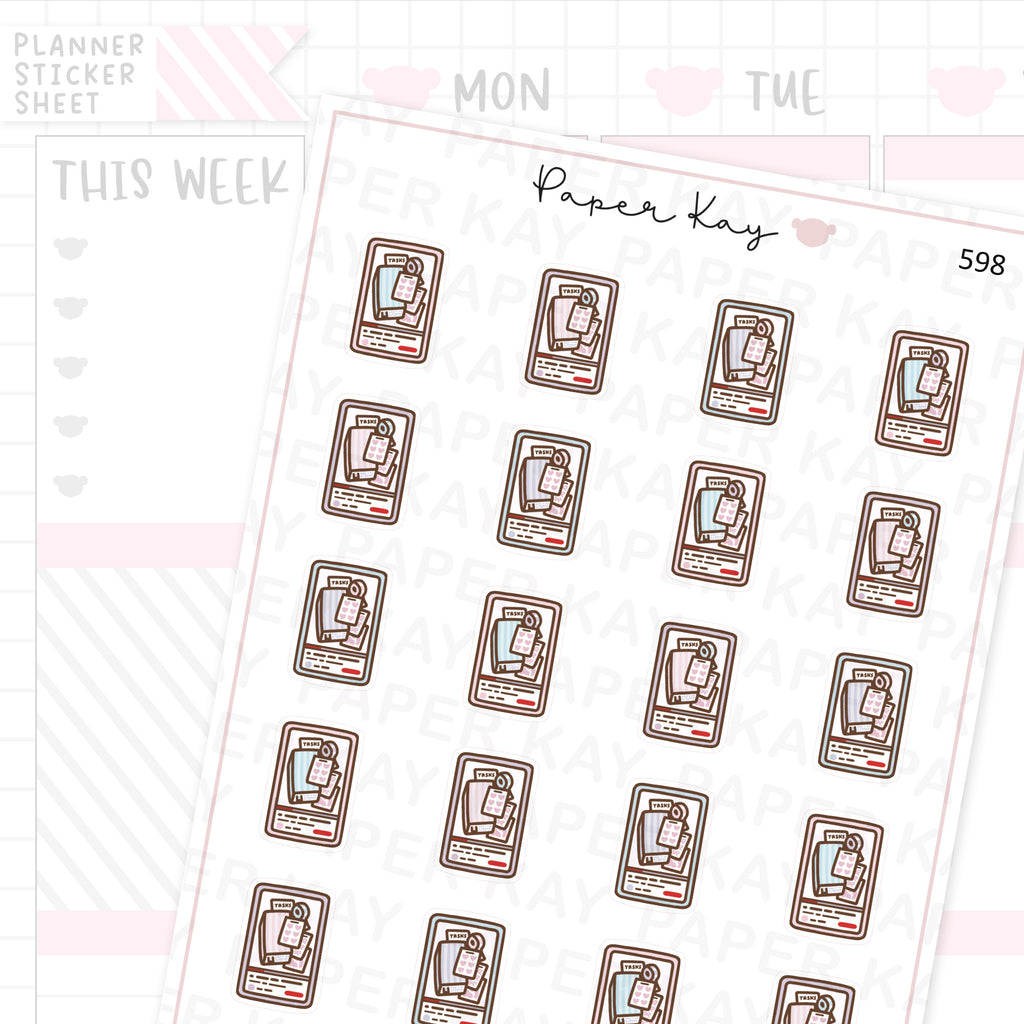 Plan with me/Haul Video Planner Sticker Sheet