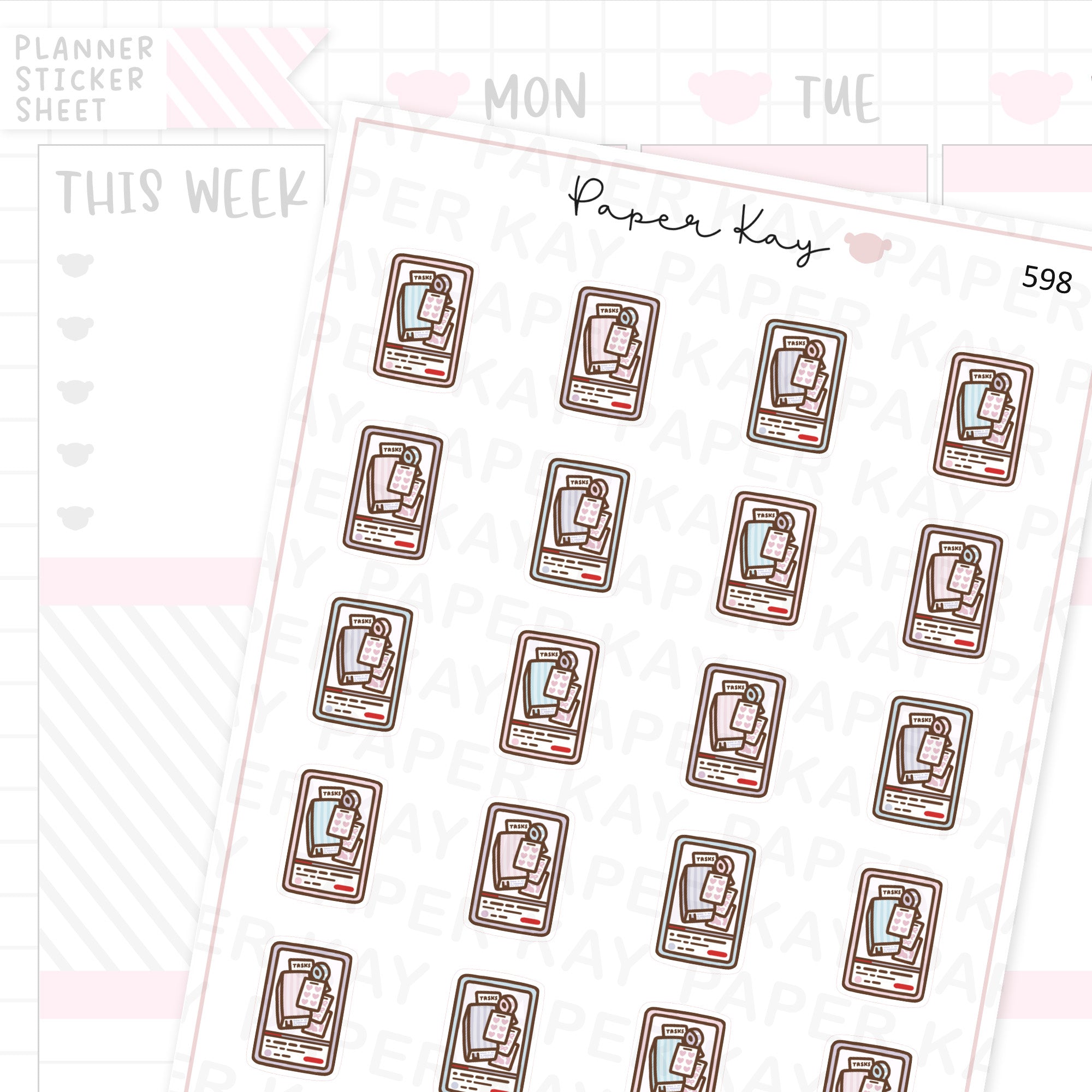 Plan with me/Haul Video Planner Sticker Sheet
