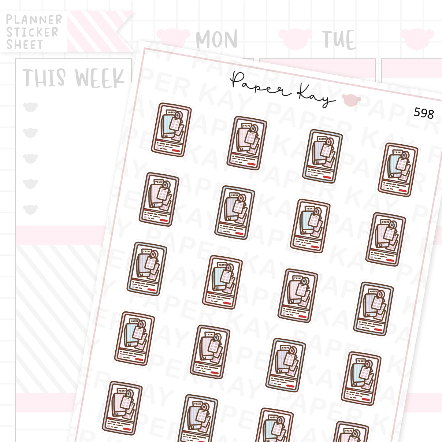 Plan with me/Haul Video Planner Sticker Sheet