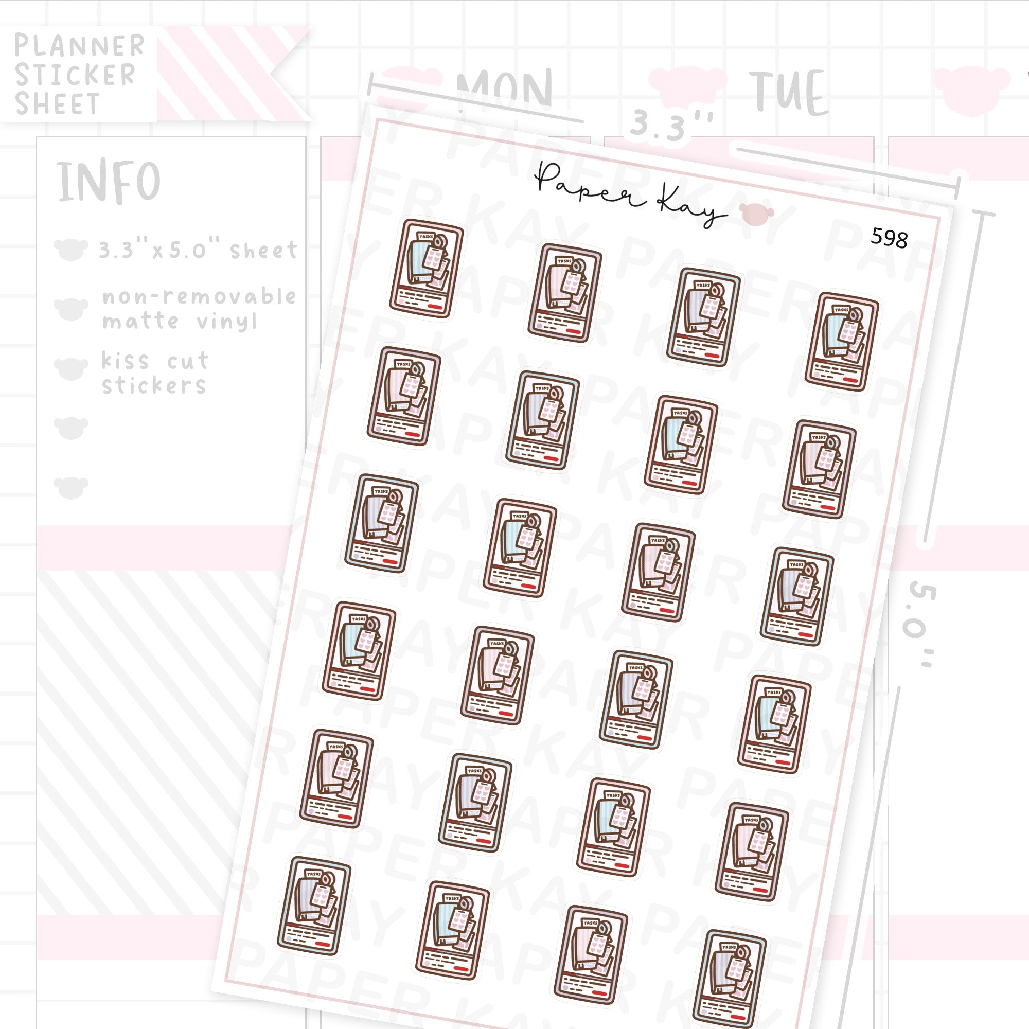 Plan with me/Haul Video Planner Sticker Sheet