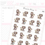 DTB Filming a Planner Video Planner Sticker Sheet