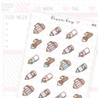 DTB's Chunky Stationery Planner Sticker Sheet