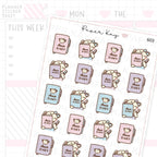 DTB's Dear Diary Planner Sticker Sheet