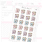 DTB's Dear Diary Planner Sticker Sheet