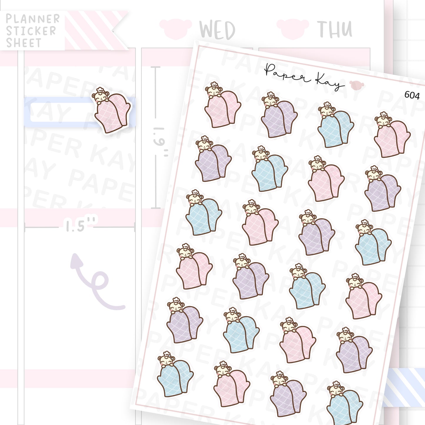 DTB's Oven Mitts Planner Sticker Sheet