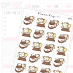DTB with Hazelnut Spread Planner Sticker Sheet