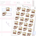 DTB with Hazelnut Spread Planner Sticker Sheet